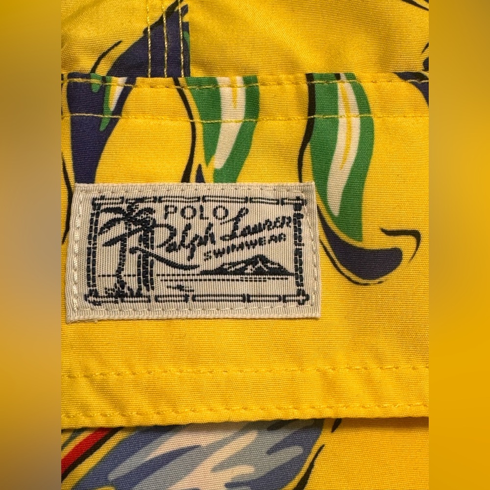Polo Ralph Lauren Swim Shorts Mens Size Medium Lined Swimwear Trunks Beach Surf - Picture 5 of 11